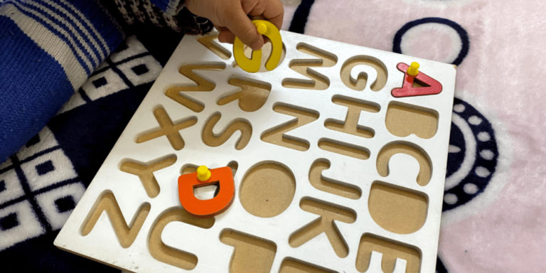 Cognitive Development with letters game
